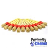 Detailing Brush Pack, 12pcs x Size 16 - 30mm dia Head, Plastic Ferrule Brush